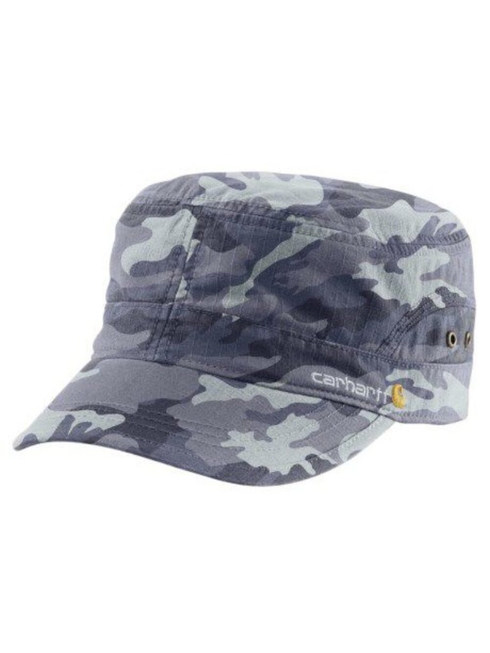 Carhartt Camo Ripstop Cap OSFA Durable Cotton Blue/Gray Camouflage Lightweight